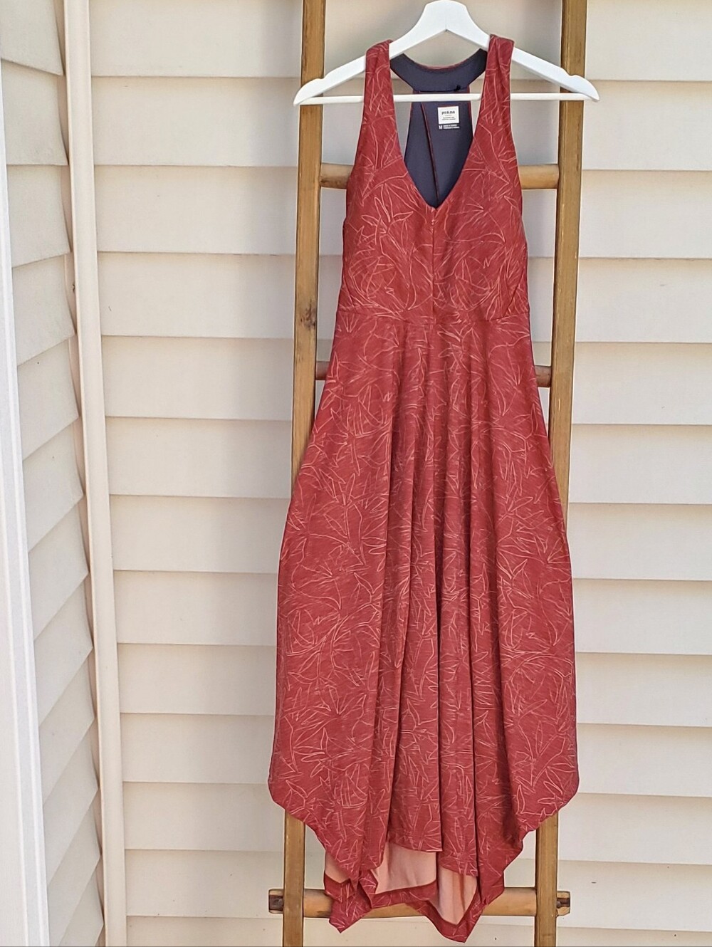 Prana Midi Asymmetric Sleeveless Dress Size M - Picture 2 of 5
